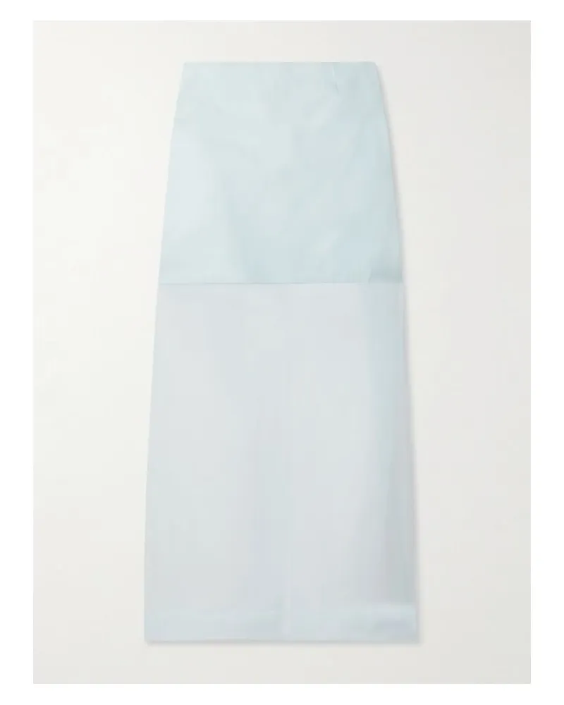 Zimmermann Crush Mehrlagiger Midirock Aus Seidenorganza - Blau Blau