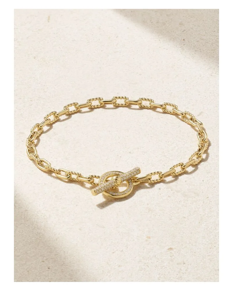 David Yurman Madison Armband Aus 18 Karat Gold Mit Diamanten Gold