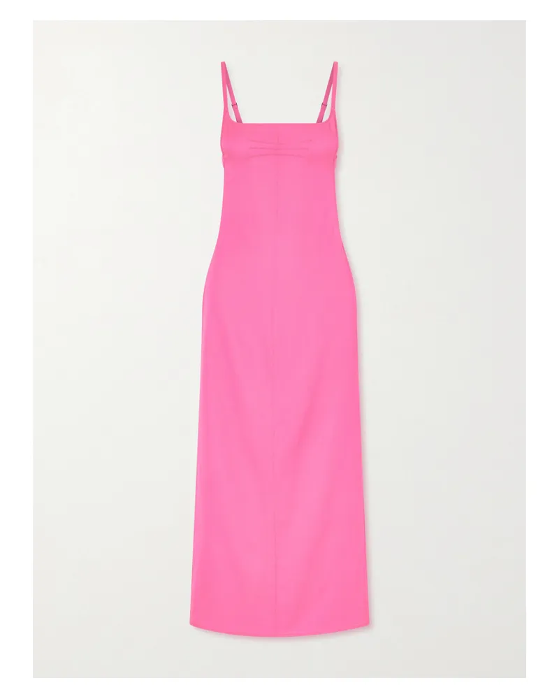 ATTICO Satin Midi Dress - Pink Pink