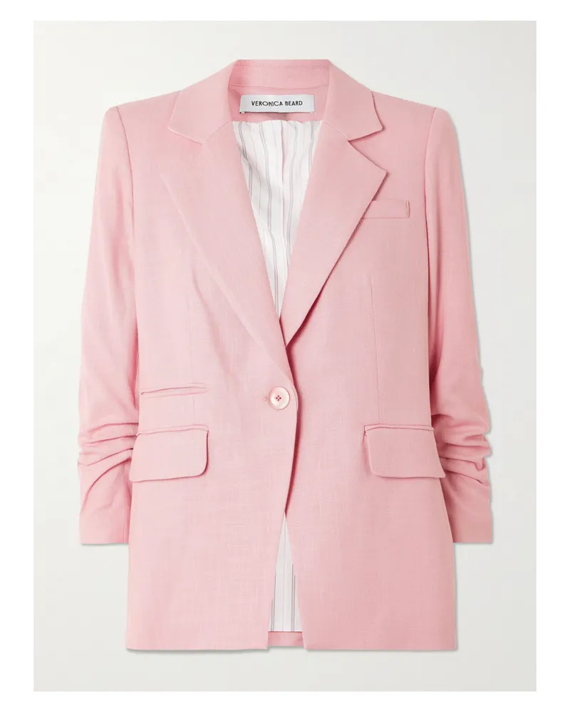 Veronica Beard Battista Dickey Blazer Aus Canvas - Pink Pink