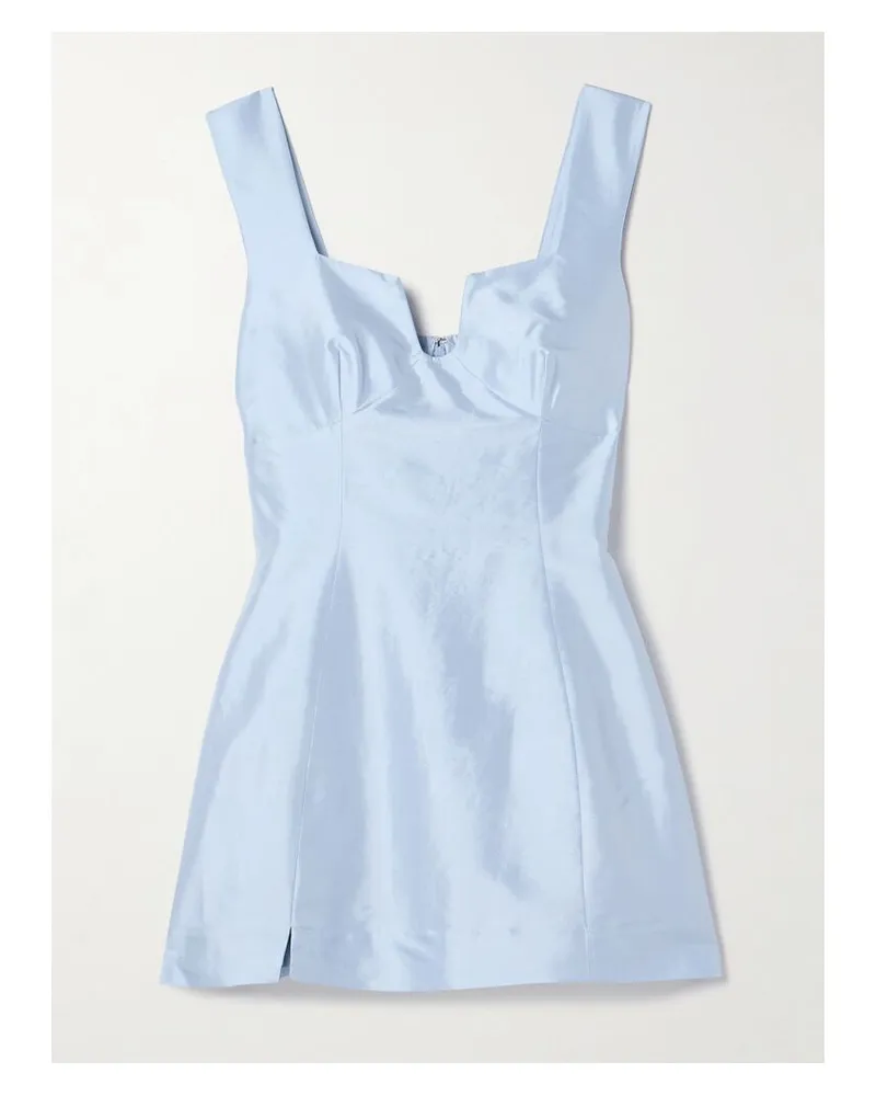 Cult Gaia Mariza Minikleid Aus Dupionseide - Blau Blau