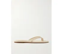 Melody Leather Flip Flops - Neutrals