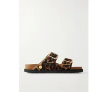 Arizona Calf Hair Sandals - Animal Print