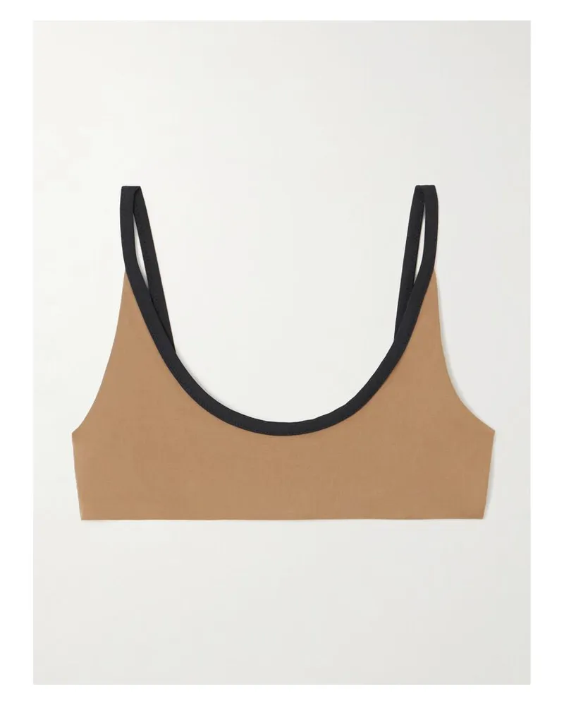 Marysia Calacatta Zweifarbiges Bikini-oberteil - Braun Braun