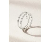 Zeus Ring aus 18 Karat Weiß mit Diamanten