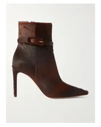 Gianvito Rossi Linsay 95 Ankle Boots aus Kalbshaar Braun