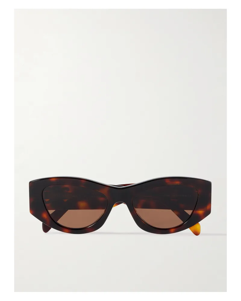 Celine Triomphe Tortoiseshell Acetate Sunglasses Tortoiseshell