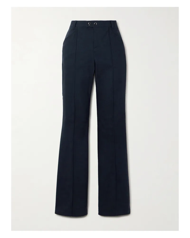 Bogner Sevina Hose Mit Geradem Bein Aus Einer Baumwollmischung - Blau Blau