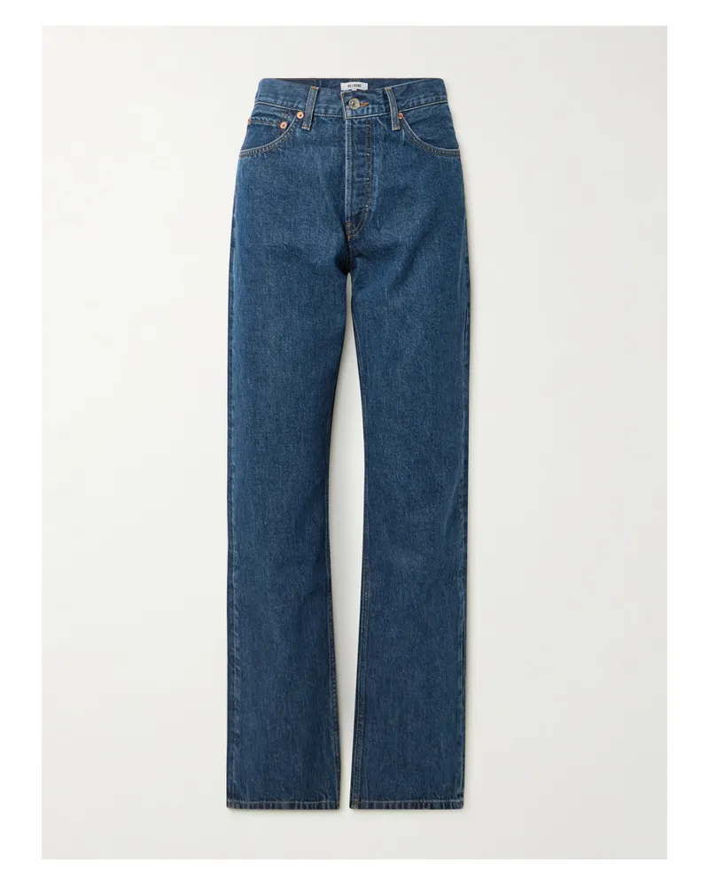 RE/DONE 90s Hoch Sitzende Jeans Mit Geradem Bein - Blau Blau