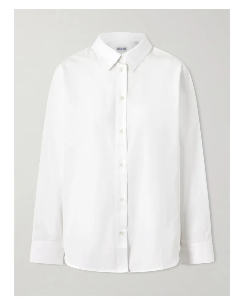 Burberry Ellora Hemd Aus Baumwolle - Weiß Weiß