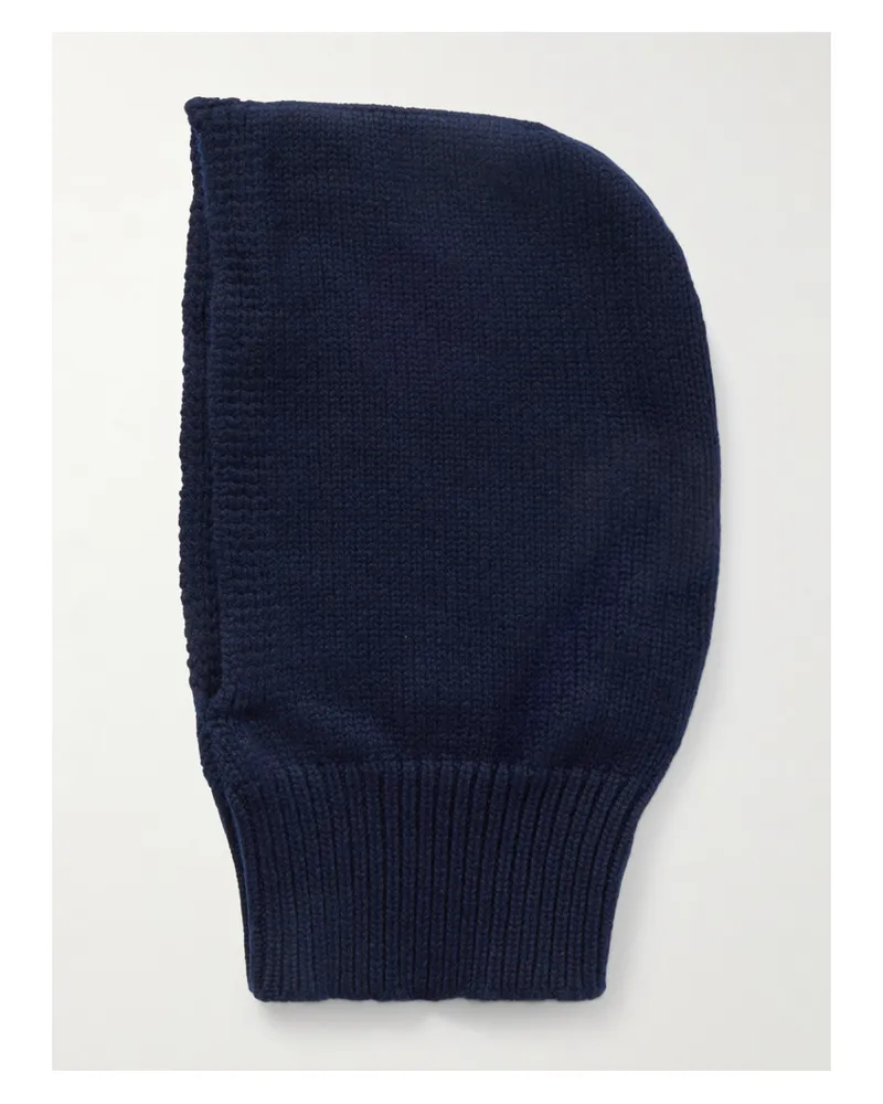 &Daughter Wool Hood - Blue Blue