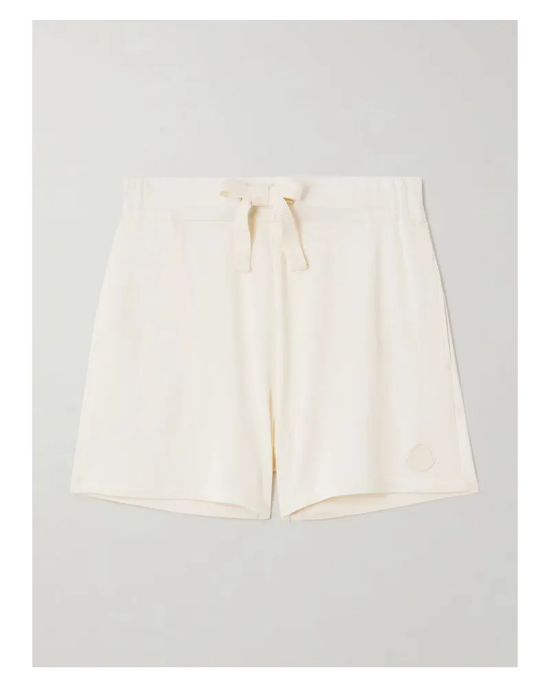 Moncler Shorts Aus Jersey - Weiß Weiß