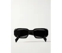Square-frame Acetate Sunglasses - Black