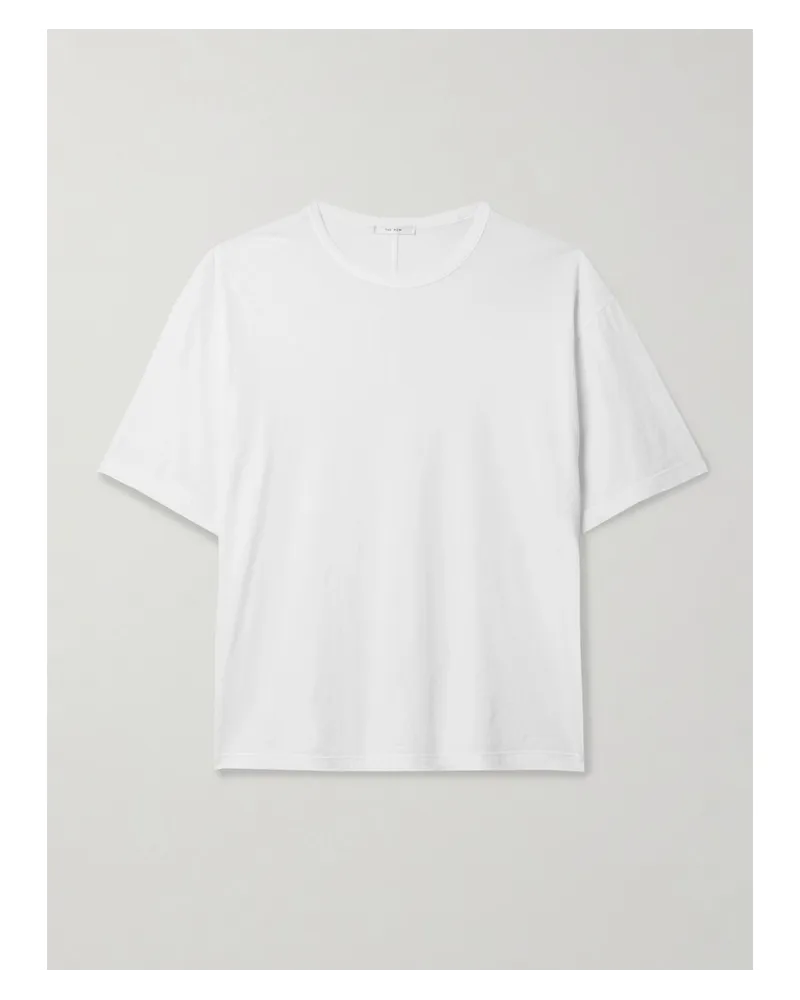 The Row Steven Oversized-t-shirt aus Baumwoll-jersey Weiß
