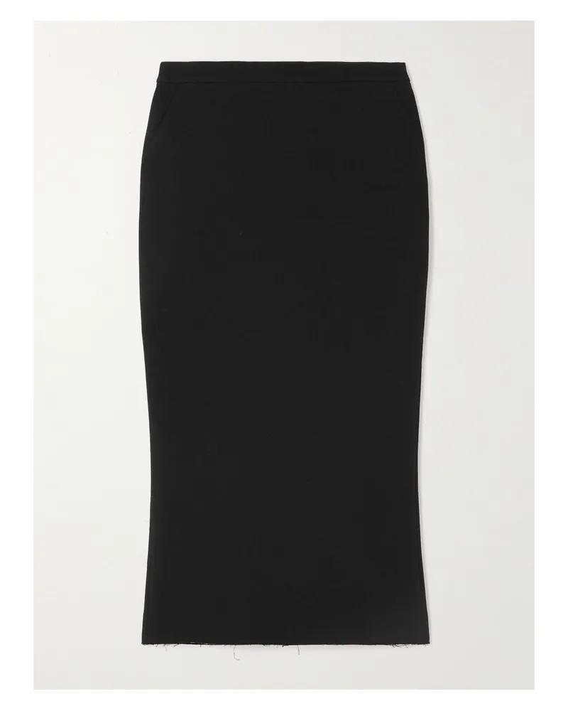 Givenchy Midirock Aus Crêpe Aus Einer Wollmischung - Schwarz Schwarz