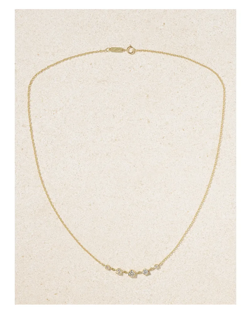 Jennifer Meyer Kette Aus 18 Karat Gold Mit Diamanten Gold