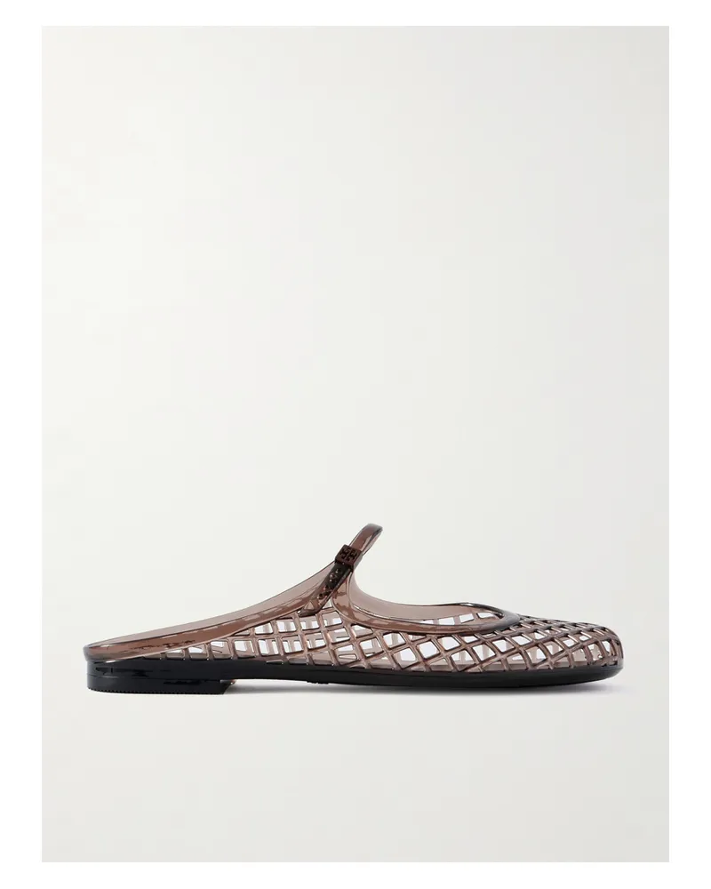 Tory Burch Mellow Mary-jane-slippers Gummi Mit Cut-outs - Braun Braun