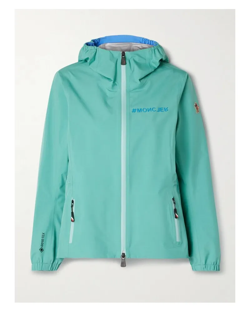Moncler Valles Jacke Aus Gore-tex Paclite Mit Kapuze - Blau Blau