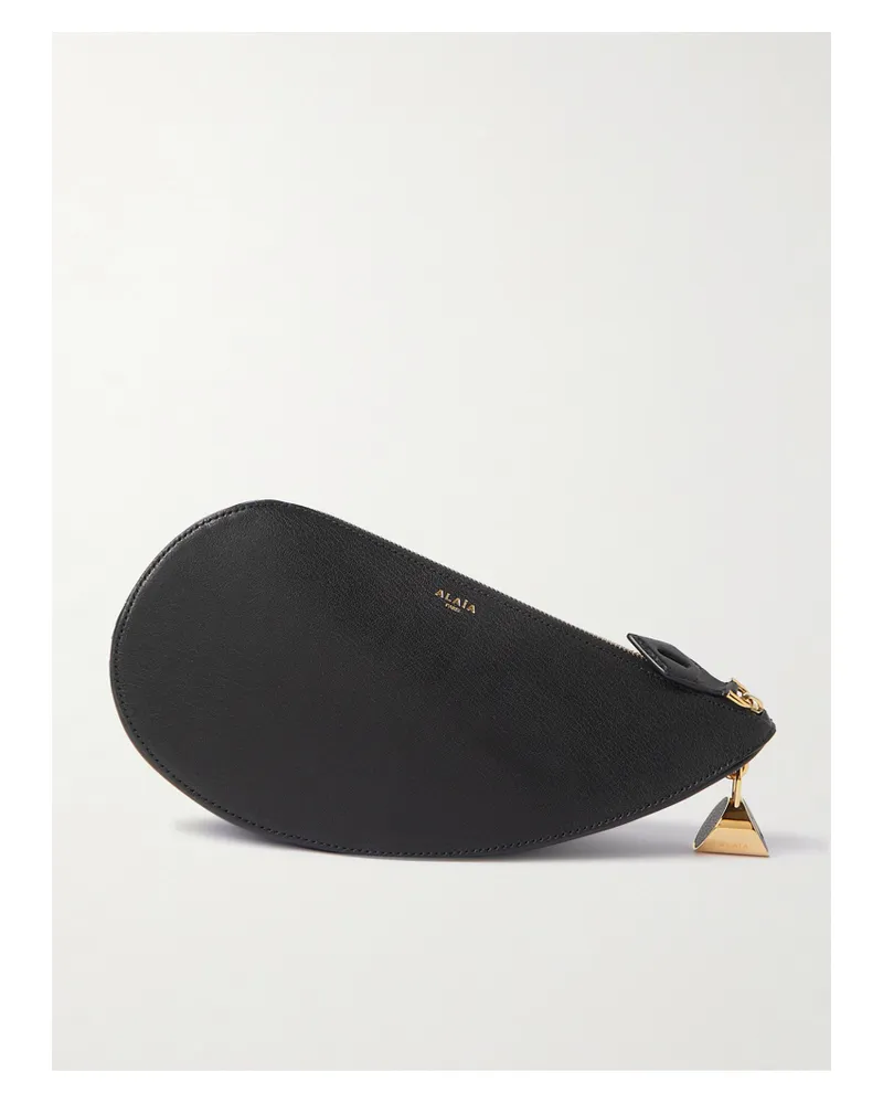 Alaïa Le Demi-cœur Clutch Aus Leder - Schwarz Schwarz