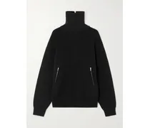 Cotton Half-zip Sweater - Black