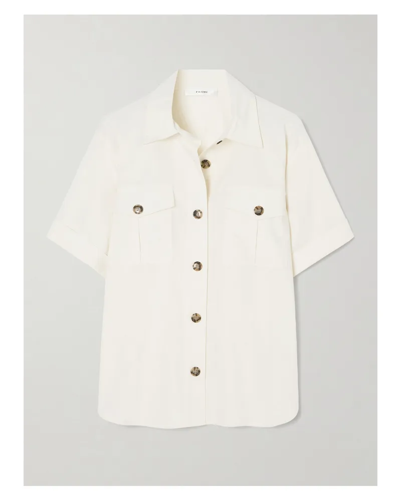 Frame Denim Hemd Aus Einer Baumwollmischung - Creme Creme