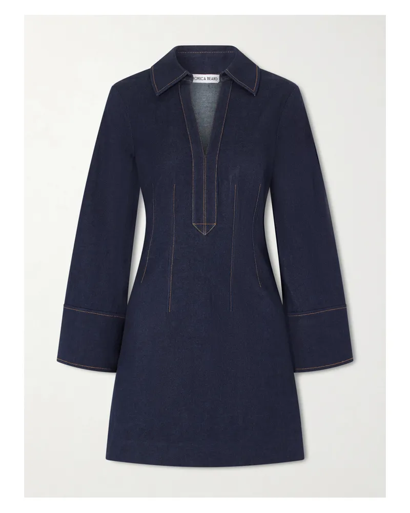 Veronica Beard Raymond Mini-jeanskleid - Blau Blau