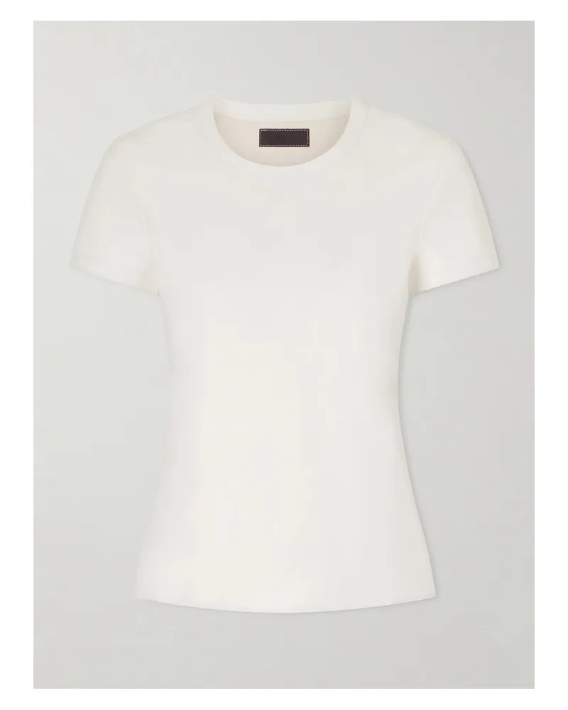 Stouls Leather T-shirt - White White