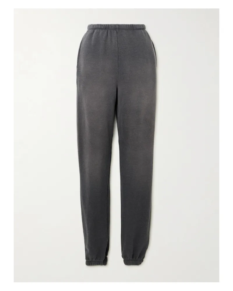 RE/DONE Hanes 80s Jogginghose Aus Jersey Aus Einer Baumwollmischung - Schwarz Schwarz
