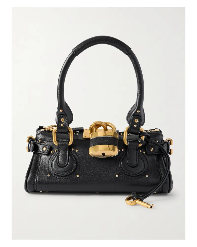 Chloé Paddington Tote Aus Leder Mit Verzierungen - Schwarz Schwarz