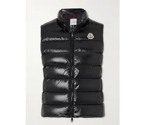 Ghany Daunenweste Aus Gestepptem Glänzendem Shell - Schwarz