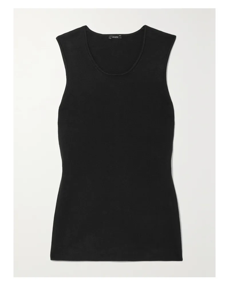 Joseph Silk-blend Tank - Black Black