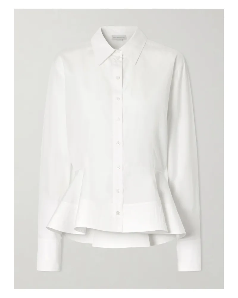 Stella McCartney Hemd Aus Baumwollpopeline - Weiß Weiß