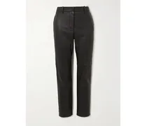 Coleman Lederhose Mit Schmalem Bein - Schwarz