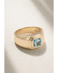 42 Suns Ring aus 14 Karat  mit Topas Gold