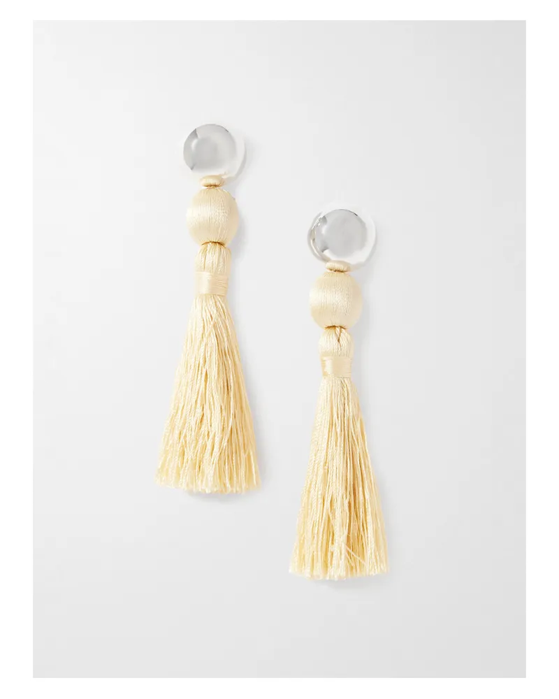 Sophie Buhai Venetian Ohrringe Aus Sterlingsilber Mit Troddeln - Elfenbein Elfenbein