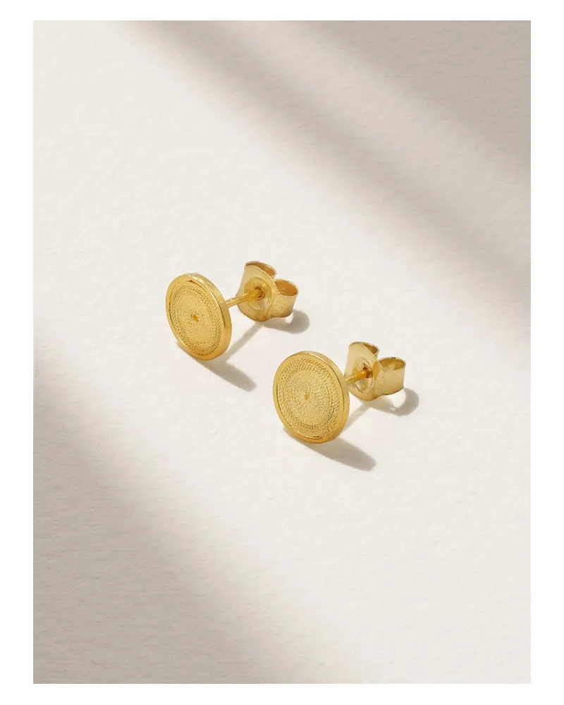 Pippa Small Ohrringe Aus 18 Karat Gold Mit Chrysoprasen Gold