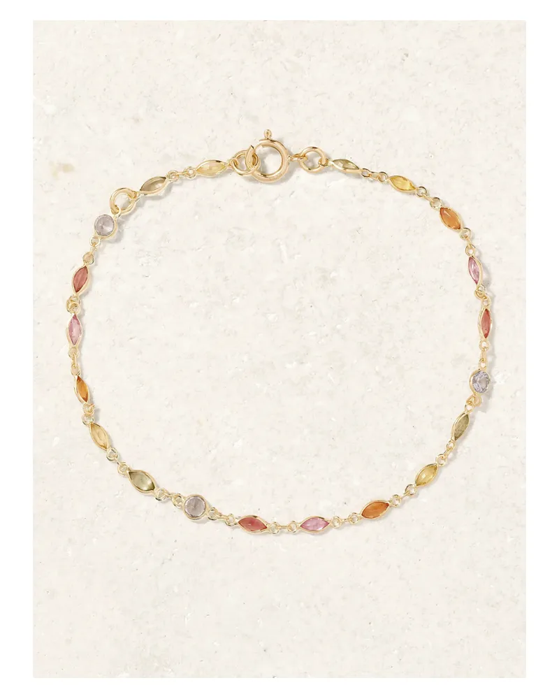 JIA JIA Chakra Armband Mit Saphiren Und Details Aus Gold Gold