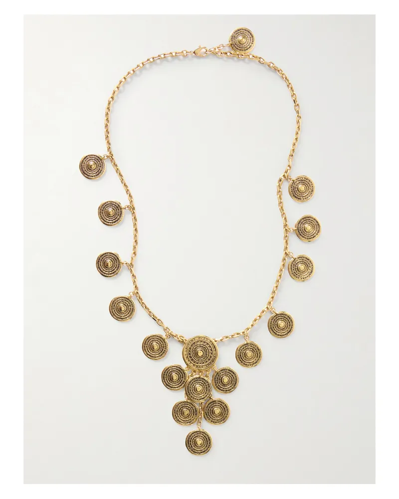 Saint Laurent Goldfarbene Kette Gold
