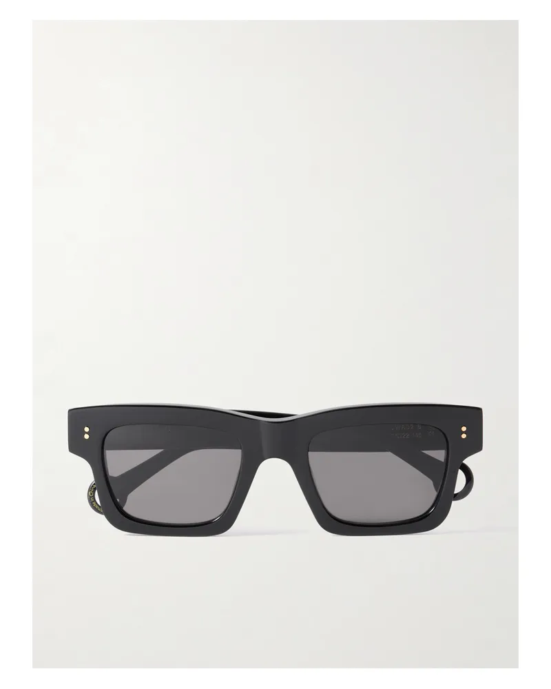 J.W.Anderson Rectangular-frame Acetate Sunglasses - Black Black