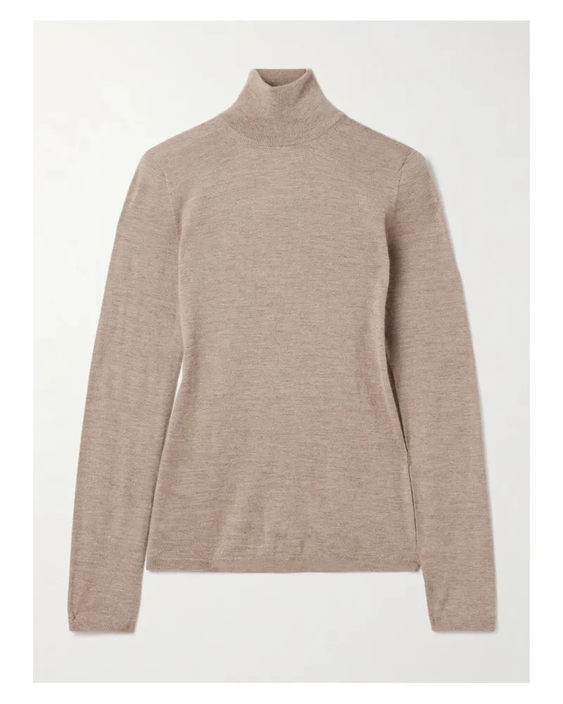 Max Mara Meana Pullover Aus Kaschmir Mit Stehkragen - Neutral Neutral