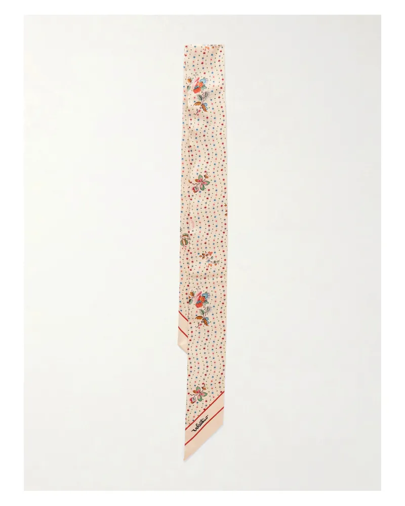 Valentino Garavani Seidentuch Mit Blumenprint - Creme Creme