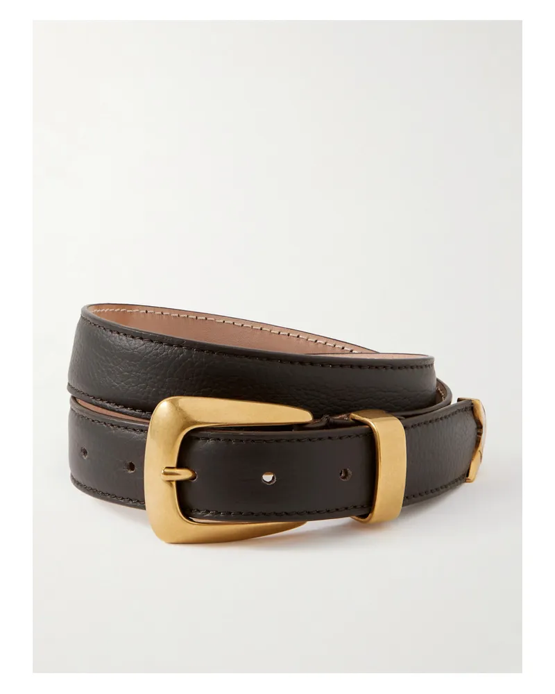 KHAITE Benny Gürtel Aus Leder - Braun Braun