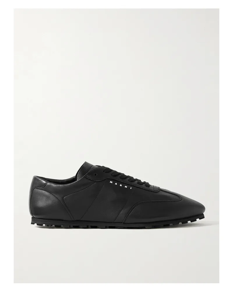 Marni Sneakers Aus Leder - Schwarz Schwarz