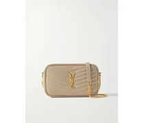 Loulou Mini Matelassé Leather Shoulder Bag - Neutrals