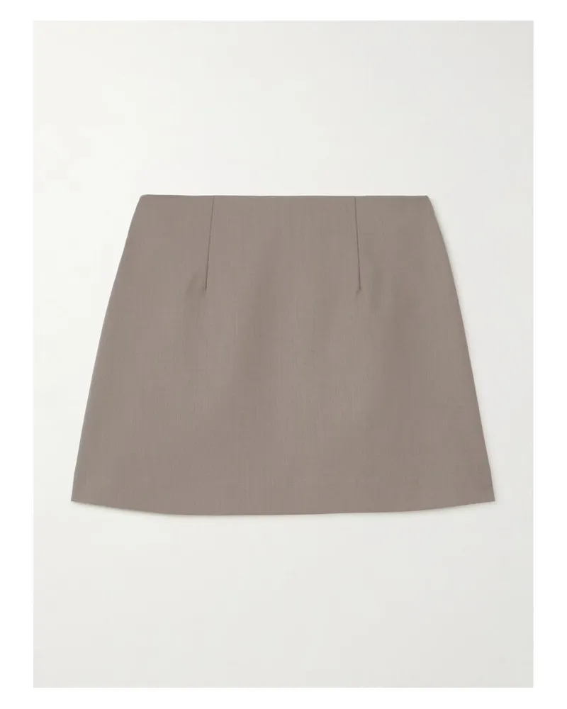 Matteau Minirock Aus Twill Aus Einer Wollmischung - Grau Grau