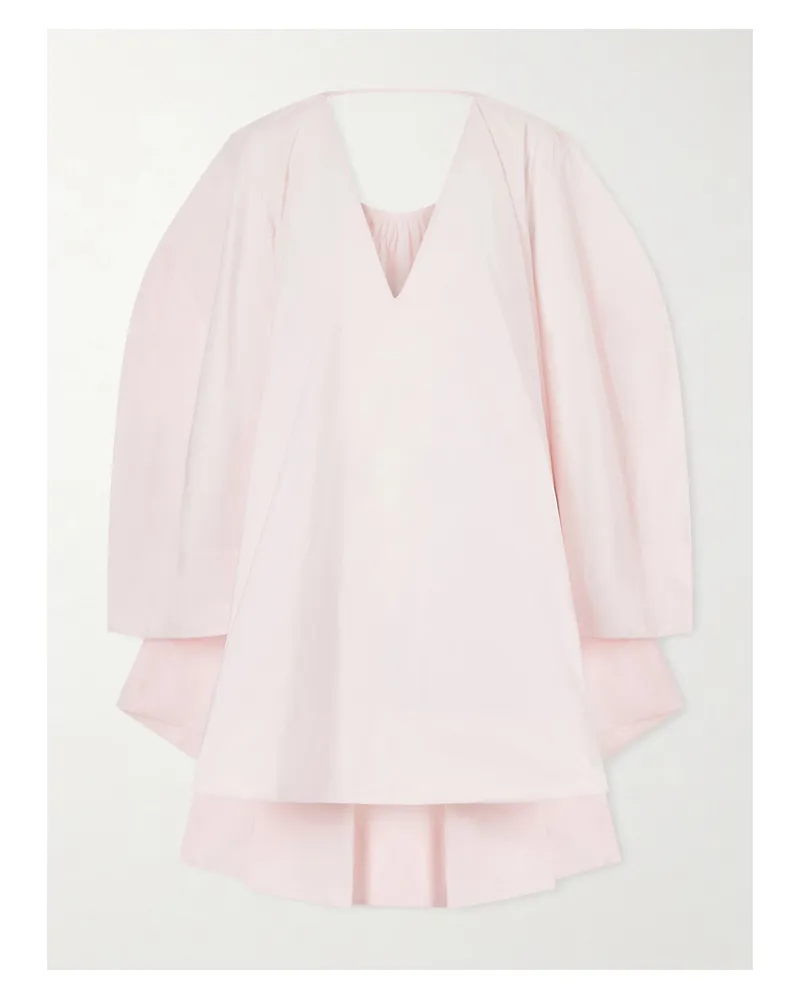 Jacquemus Paysan Oversized-minikleid Aus Einer Baumwollmischung - Pink Pink