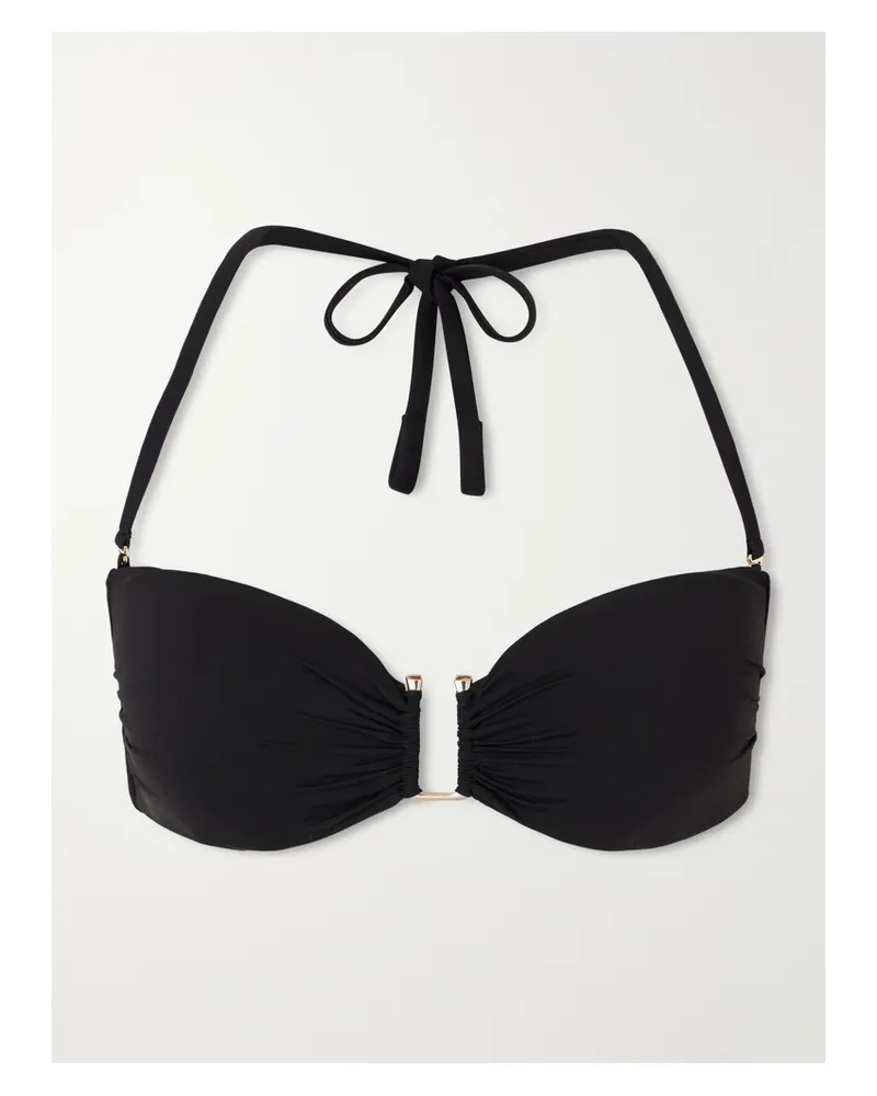 Max Mara Amelia Bandeau Bikini Top - Black Black