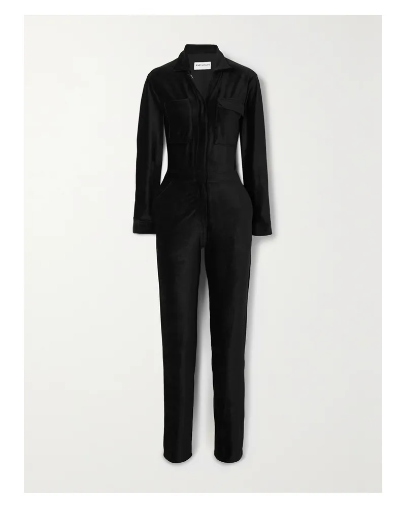 Rivet Utility Bigwig Jumpsuit Aus Cord Aus Einer Baumwollmischung - Schwarz Schwarz