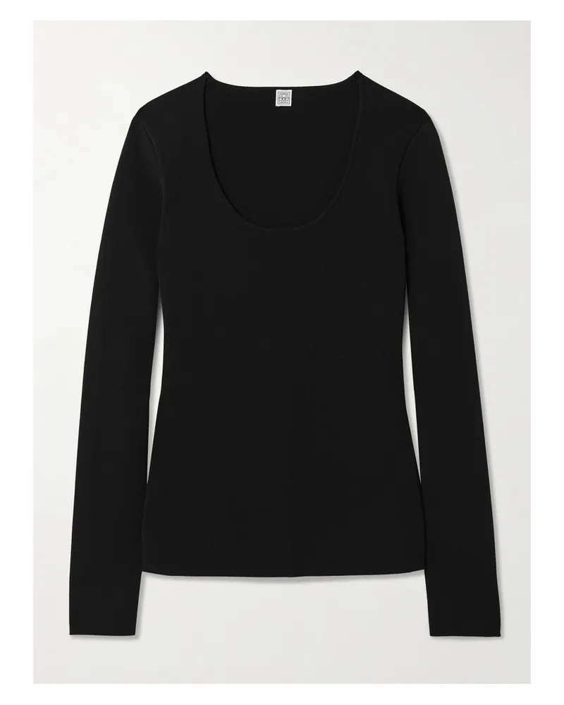 Totême Stretch-knit Top - Black Black