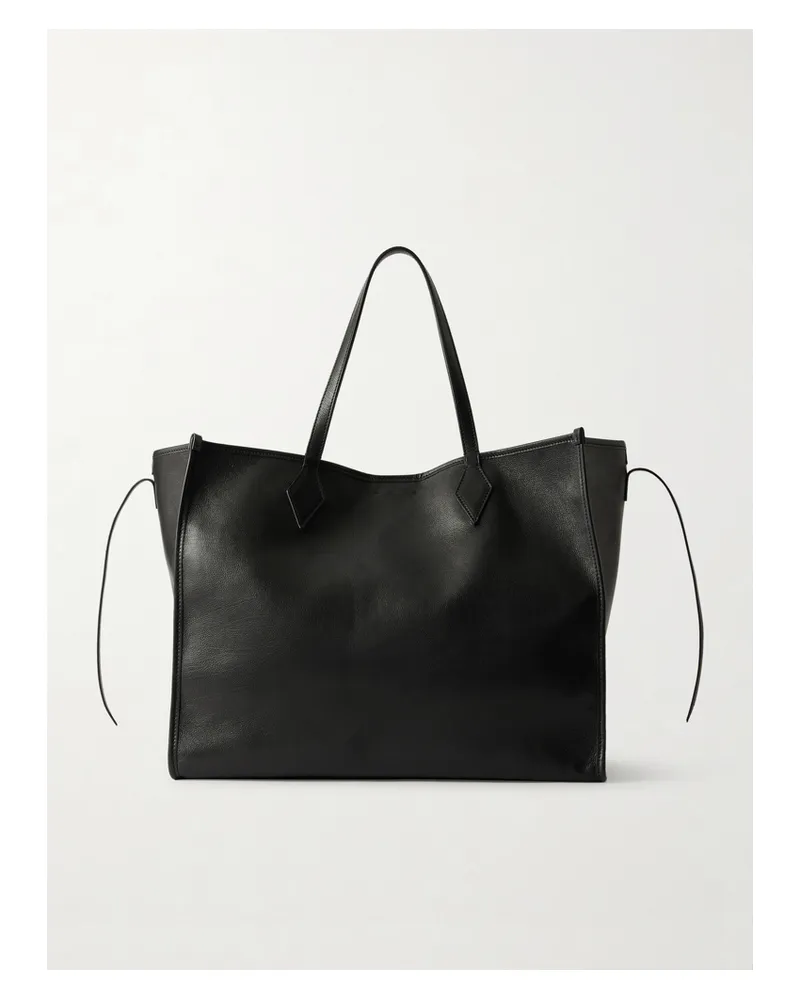 Métier Chameleon 41 Textured-leather Tote - Black Black